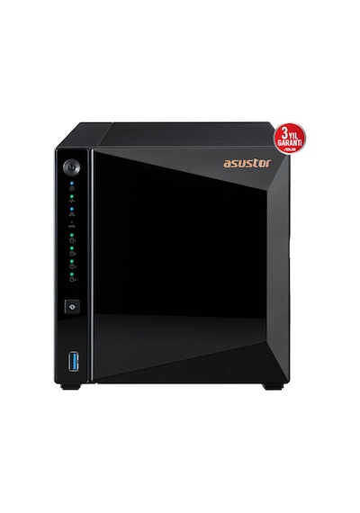Asustor As3304t V2, 2gb Ddr4 Ram, 4 Yuvalı 4x20tb Destek , 1x2.5gbe Network, 3xusb 3.2, Tower Nas Yedekleme Cihazı