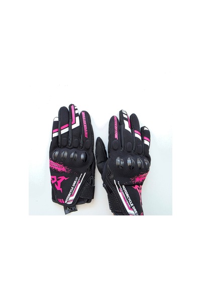 Motocentric Eldiven Centric Siyah Pembe M