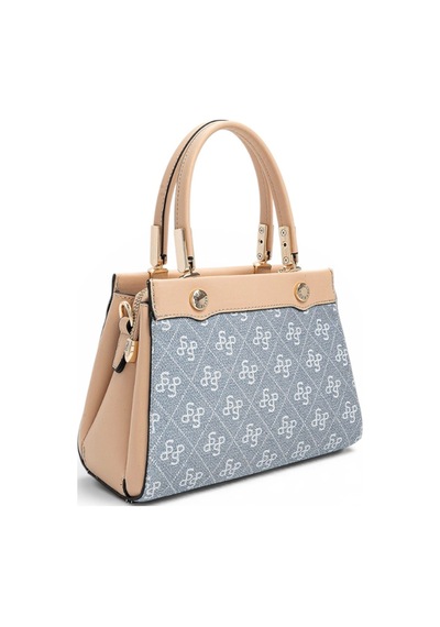 Silver & Polo Silver Polo Mavi - Ten Monogram Kadın El Çantası Sp1292