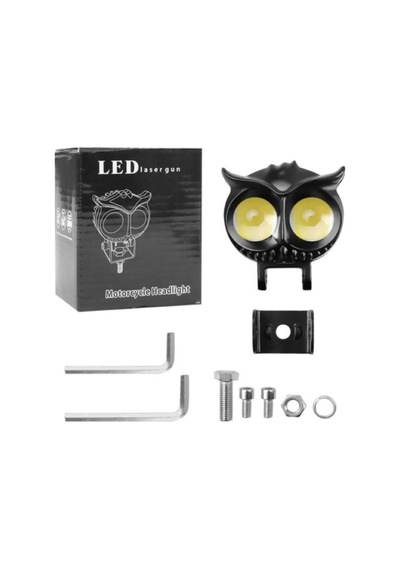 Baykuş Led Sis Farı Çakarlı 4 Fonksiyon Çift Renk Sarı-beyaz Moto-offroad-suv