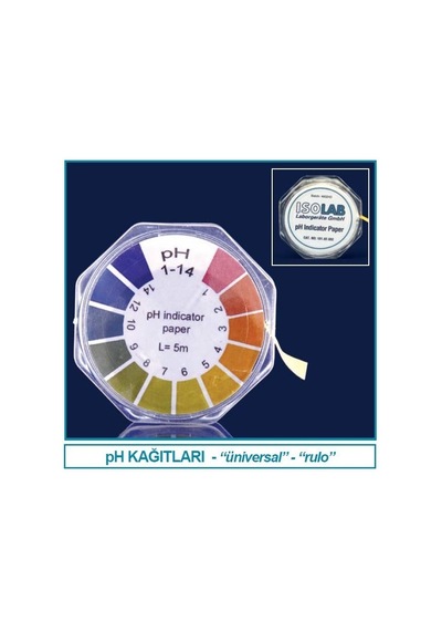 İSOLAB 101.02.002 pH kağıdı - 14 pH - rulo (1 rulo)