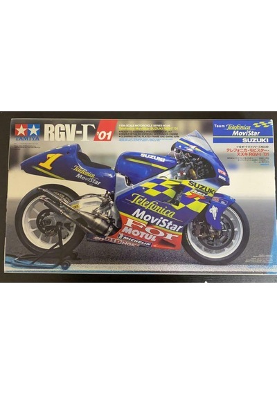 Tamiya 1/12 Telefonica Suzuki Rgv '01 Plastik Motorsiklet Maket Yapım Kiti