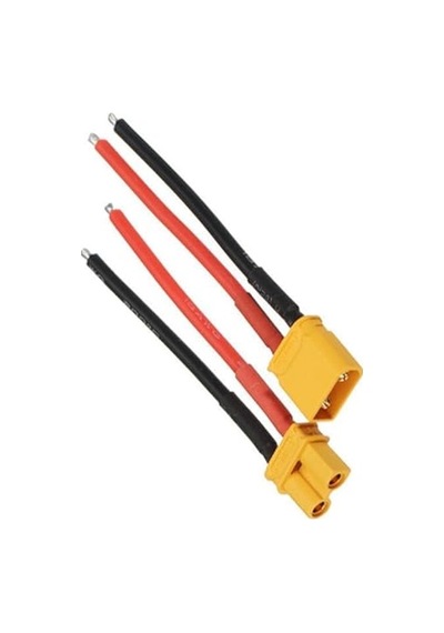 Erkek Dişi Lipo Pil Şarj Kablosu 15 Cm 2 5mm Siaf Silikon Kablolu