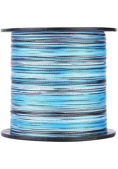 Hokkaido Strike Blue Camo 8 Katlı 0.08.-mm 150-metre Örgü Misina