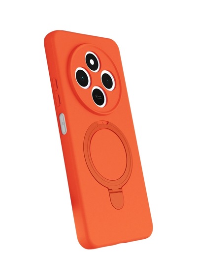 Xiaomi Redmi 14c Regal Magsafe Standlı Kapak - Turuncu Renkli