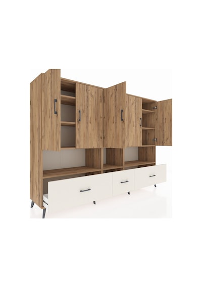 Hyperion Dolap 12 Raflı 3 Çekmeceli 5 Kapaklı 220x44x163 Çam-çam/ Çam-çam/aytaşı Hyperion Dolap 12 Raflı 3 Çekmeceli 5 Kapaklı 220x44x163 Çam-çam/ Çam-çam/aytaşı