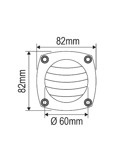Nuova Rade Havalandırma Kapağı Tekne/Karavan Beyaz 85 MM