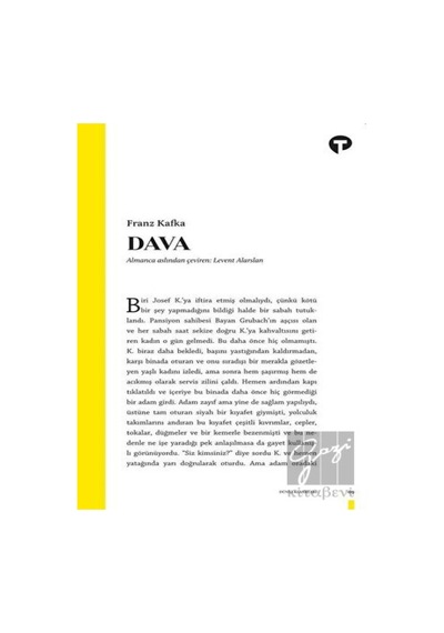 Dava - Franz Kafka - Turkuvaz Kitap