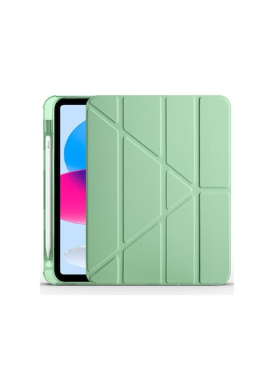 Samsung Galaxy Tab S6 Lite P610 / Sm-p620 Kılıf Kalem Bölmeli Farklı Stand Arkası Yumuşak Silikon Arka Kapak