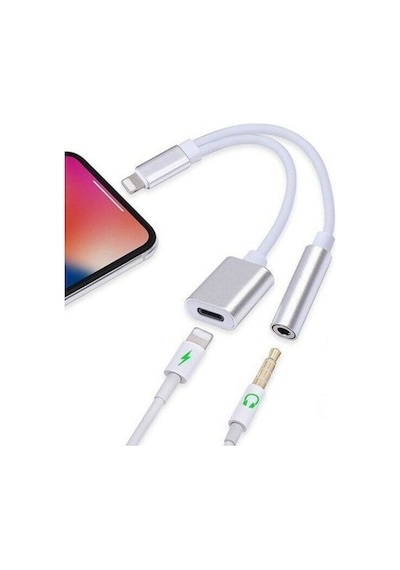 Apple Uyumlu iPhone  X Xr Xs Max Plus Lightning Kulaklık Şarj Çevirici 4428P Dö