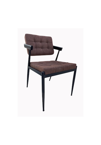 1.2 Mm Z Metal Yarım Kollu Sandalye - Siyah-mufak&salon&cafe Sand