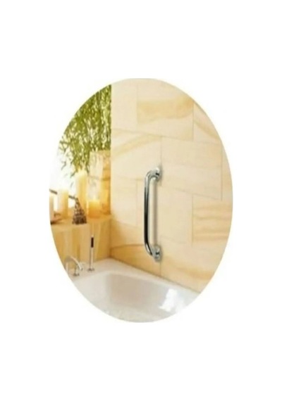 Krom Renkli Banyo Tutamağı Tutacağı Engelli Tutunma Barı 25 Cm - 628107611 Diğer
