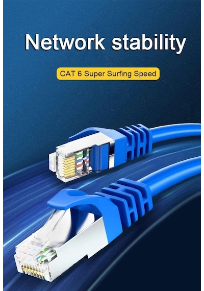 4613 Cat6 Ethernet Patch İnternet Kablosu, 30 M Standart