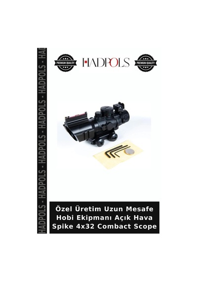 Özel Üretim Uzun Mesafe Hobi Ekipmanı Açık Hava Spike 4x32 Combact Scope