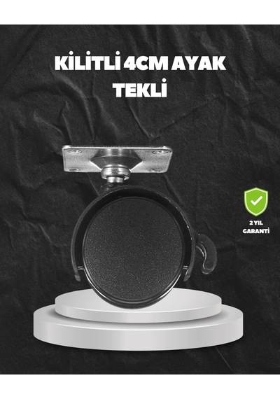 Hubrendy Tekno Kilitli 4 Cm Evrensel Tekerlek Ayak Tek Adet 16063626