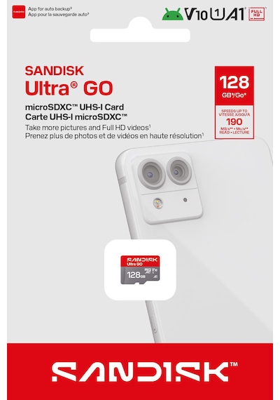 Sandısk Ultra Go 128gb 190mb/s Microsdxc Uhs-ı Hafıza Kartı Sdsqugn-128g-gn6mn