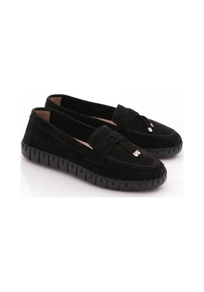 Dgn P39 Kadin İp Desenli Comfort Ayakkabi P39-1512-R1680 Siyah