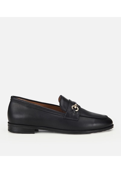 Hotiç Kadın Deri Siyah Tokalı Klasik Loafer 01ayh321320a100 01ayh321320a100