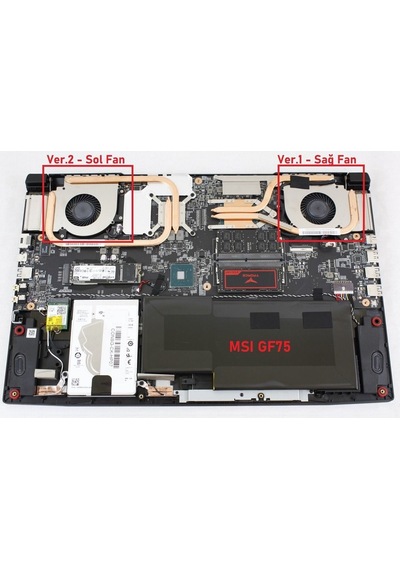 Msı Gf75 Thin 9sd Fan V2 Sol Fan Diğer