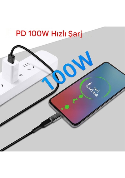 Erkek Dişi Typec Adaptör 100w 20gbps 8k Dişi Erkek Typec Adaptör
