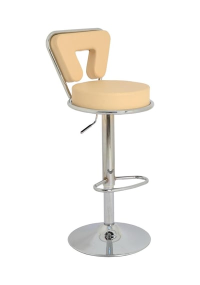 Bürocci 9540S0115 Virago Bar Sandalyesi Krem Deri Krem