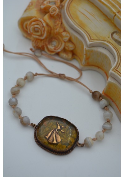 Stoneagejewellery Stoneage El Yapimi Bileklik N11.119972 Bronz