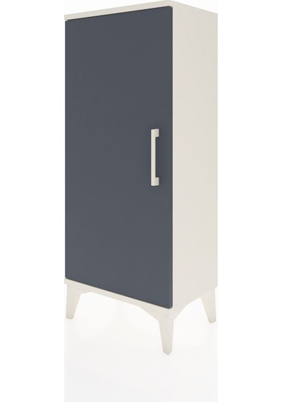 Arges Komodin Tek Kapaklı 44x30x106 Aytaşı-antrasit Aytası