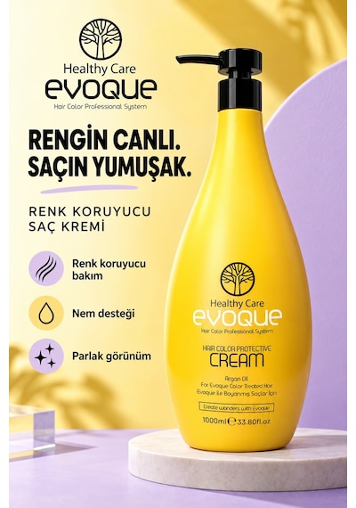 Evoque Healthy Care Renk Koruyucu Saç Kremi 1 L
