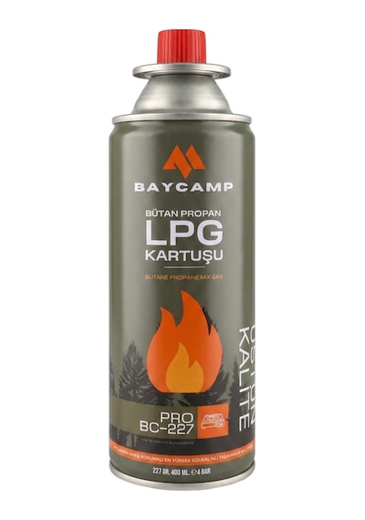 Bc-pro1300 Seramik Yalıtımlı Pürmüz Başlığı + 4 Adet Lpg Kartuş Seti Siyah