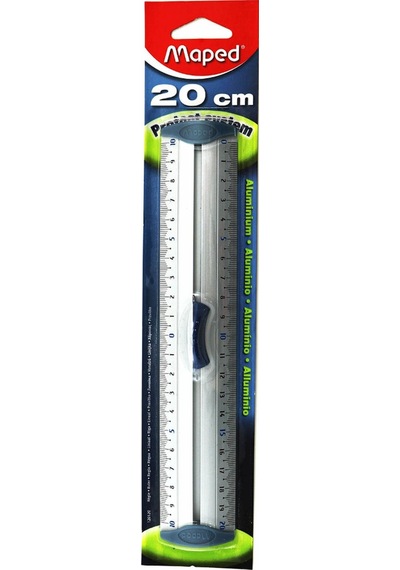 Maped Alüminyum Çift Desimetre Cetvel 20 CM