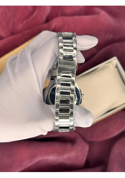 Patek Philippe Lacivert Kadran Erkek Kol Saati Gümüş