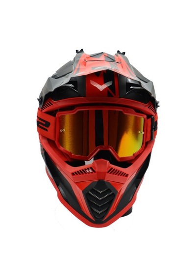 Ls2 Charger Goggles Motokros Gözlük Kırmızı İridyum Camlı