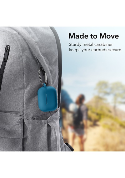 Apple AirPods Uyumlu Pro / Pro 2 Bounce Carrying Kılıf Mavi