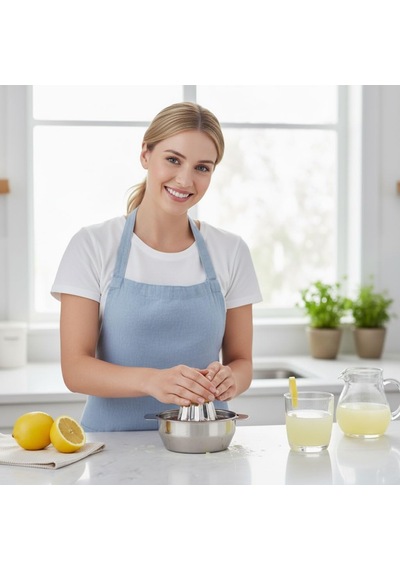 Paslanmaz Çelik Limon Sıkacağı - Ergonomik Tasarım, Manuel Narenciye Presi, Meyve Suyu Makinesi, Limon Ve Narenciye Sıkacağı Ağır Hizmet Paslanmaz Çelik, Pratik Ve Kolay Kullanım