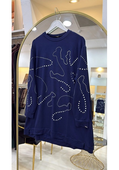 İnvee Tunik 7226 Lacivert Siyah