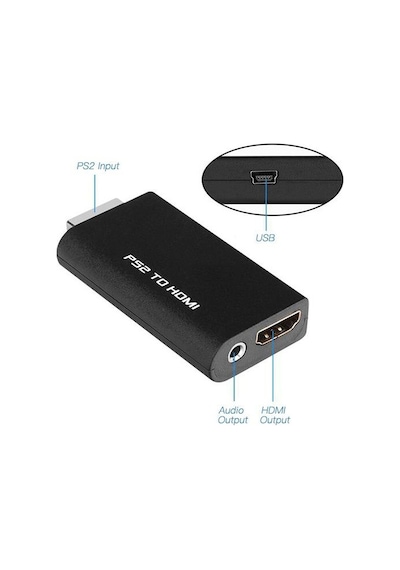 Lunatic 4650 Ps2 To Hdmi Tv Kablosu Çevirici Dönüştürücü Adaptör