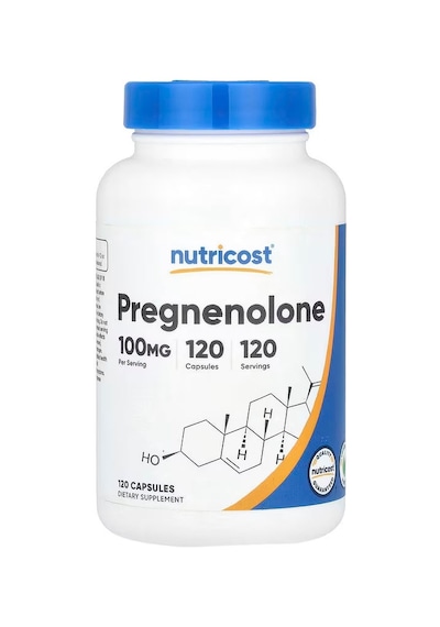 Nutricost Pregnenolone Brain & Cognitive 100 Mg 120 Capsules