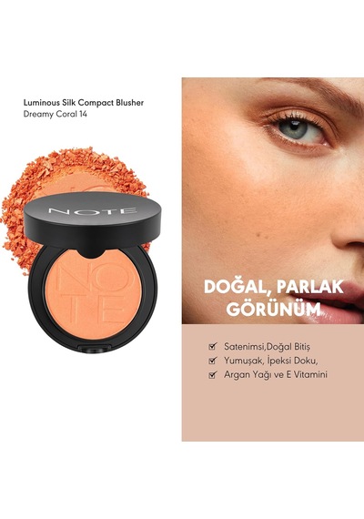 Note Cosmetics Silk Compact Blusher 14 Dreamy Toz Allık Sku: Smg8690010449702