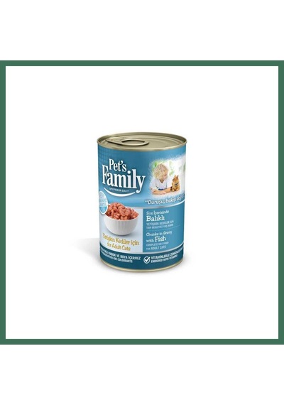 Pets Family Kedi Konserve Balıklı 400gr 1 Adet Bss
