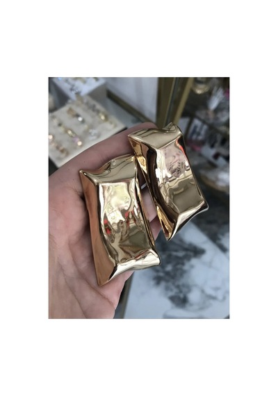 Ezme Model Gold Küpe Altın