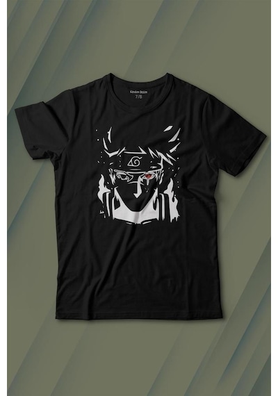 Kendim Seçtim Naruto Kakashi Anime Dizi Baskılı Tişört Çocuk T-shirt 001