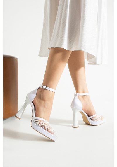 Dabab Shoes Pearly Beyaz Kadın Platformlu 11cm Topuklu İncili Bilekten Bantlı Abiye Gelin Düğün Ayakkabısı Dabab Shoes Pearly Beyaz Kadın Platformlu 11cm Topuklu İncili Bilekten Bantlı Abiye Gelin Düğün Ayakkabısı