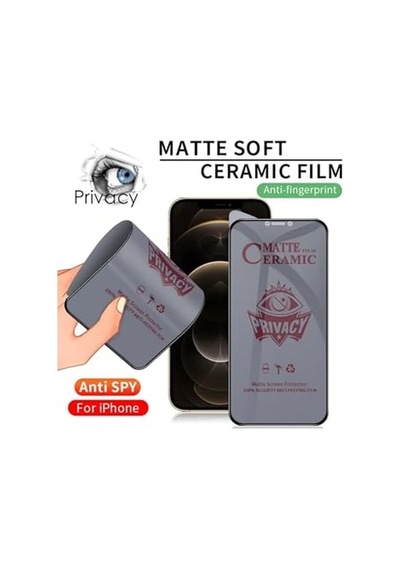 Samsung Galaxy S22 Uyumlu Tam Kaplayan Mat Hayalet Seramik Ekran Koruyucu Parmak İzi Bırakmaz, Gizlilik Sağlayan,
