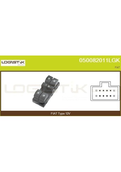 Cam Açma Düğmesi - Fiat Linea - Hellux-pra700078