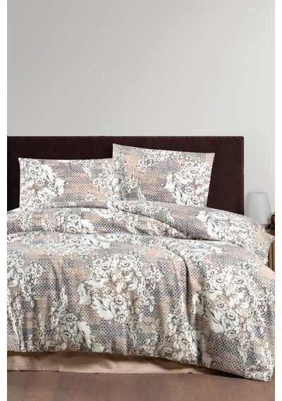 Rina 6 Parça Comforter Çeyiz Seti Kahve Kahve