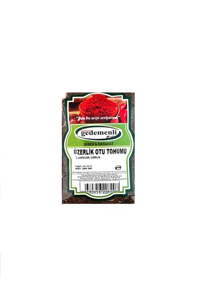 Mahmut Gedemenli Üzerlik Otu Tohumu 250 G