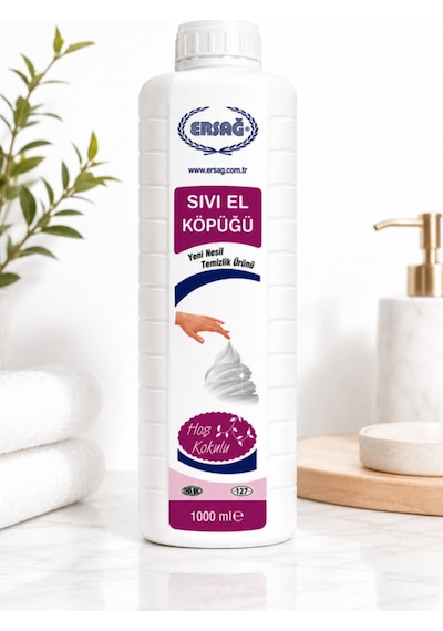 Ersağ Aparatlı Hoş Kokulu Sıvı El Köpüğü 1 L + 500 ML