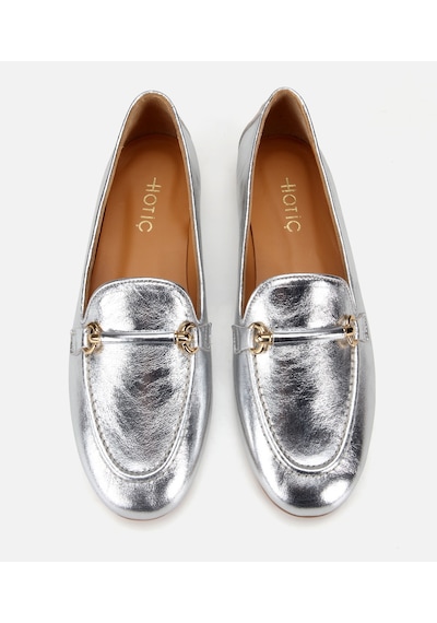 Hotiç Kadın Deri Lame Metalik Klasik Loafer 01ayh321350a210 01ayh321350a210