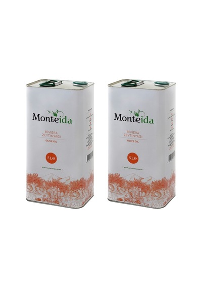 Monteida Riviera Zeytinyağı Teneke 2 x 5 L