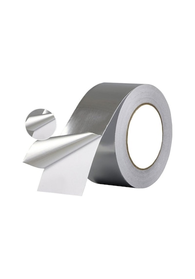Yapışkanlı Yanmaz Alüminyum Folyo Bant 48Mm X 20 Metre (Aspiratör